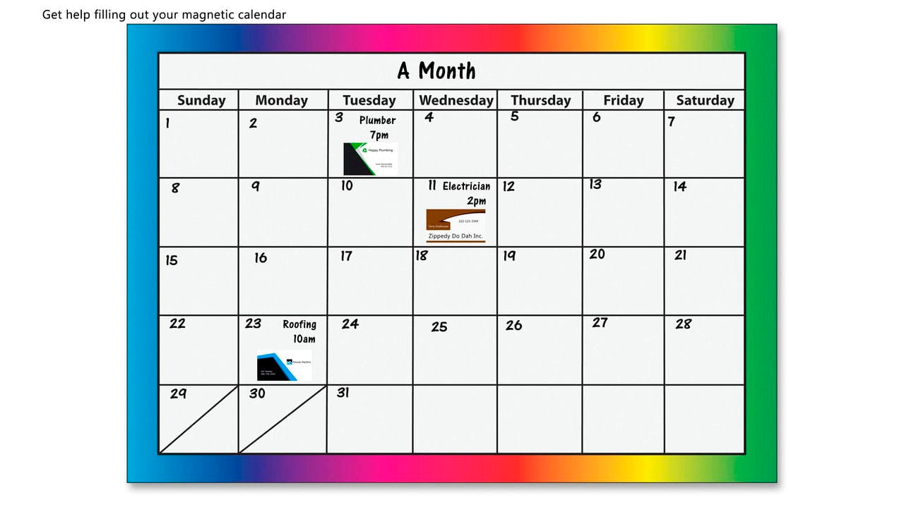 Peel and Stick Business Card Magnets Lot of 25