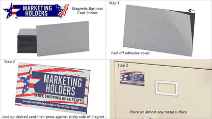 Peel and Stick Business Card Magnets Lot of 25