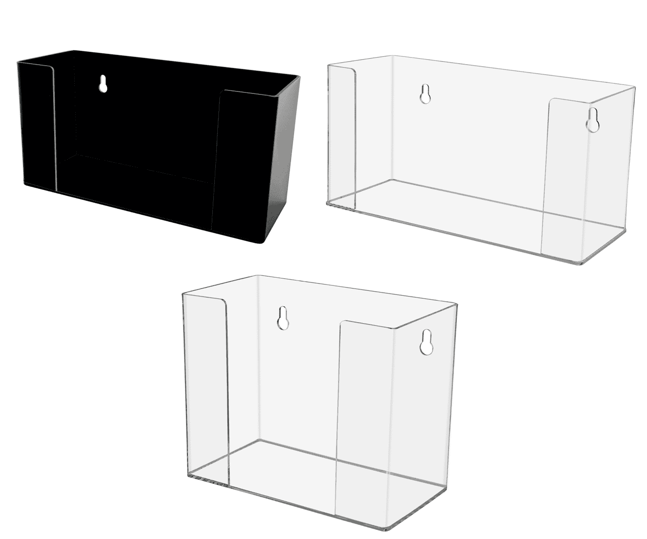 Paper Towel Holder with Keyholes Wall Mount or Countertop