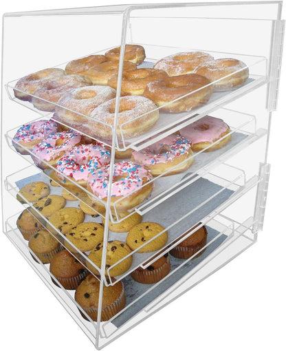 12" x 14" x 20" Pastry Baked Goods Display Cabinet with 4 Trays