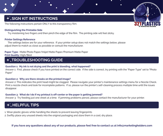 10" x  4" Wall Sign Holder Euro Style With Stainless Standoffs