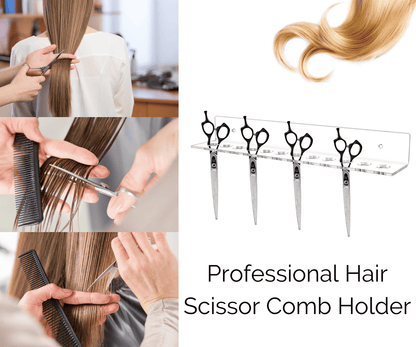 Scissor Shear Grooming Display Rack Wall Mount with 12 Holes