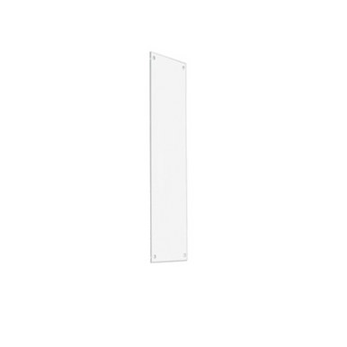 Clear Acrylic Door Push Plate with Hanging Hardware