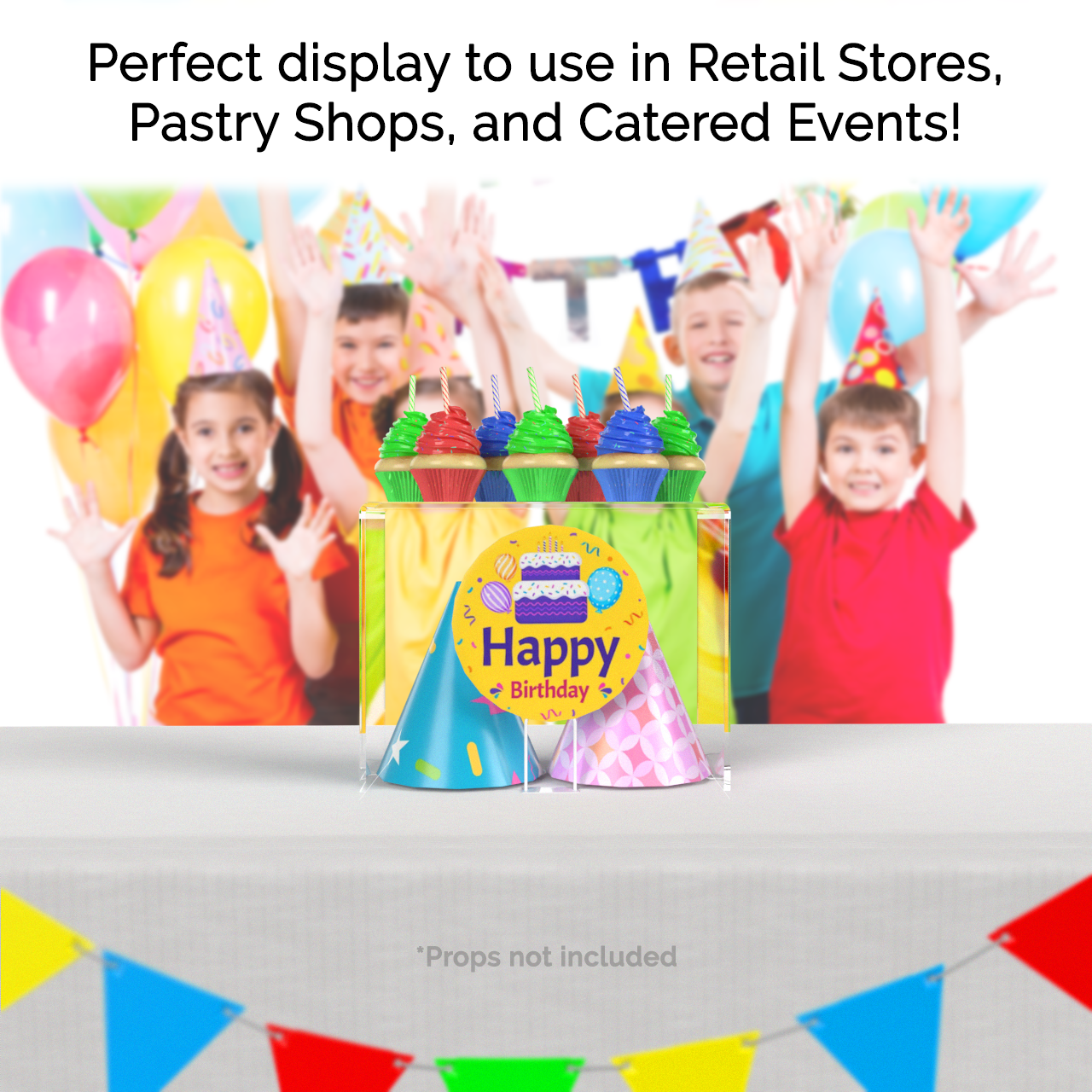 10.5" x 6" Riser Display Acrylic Retail Showcase Stand