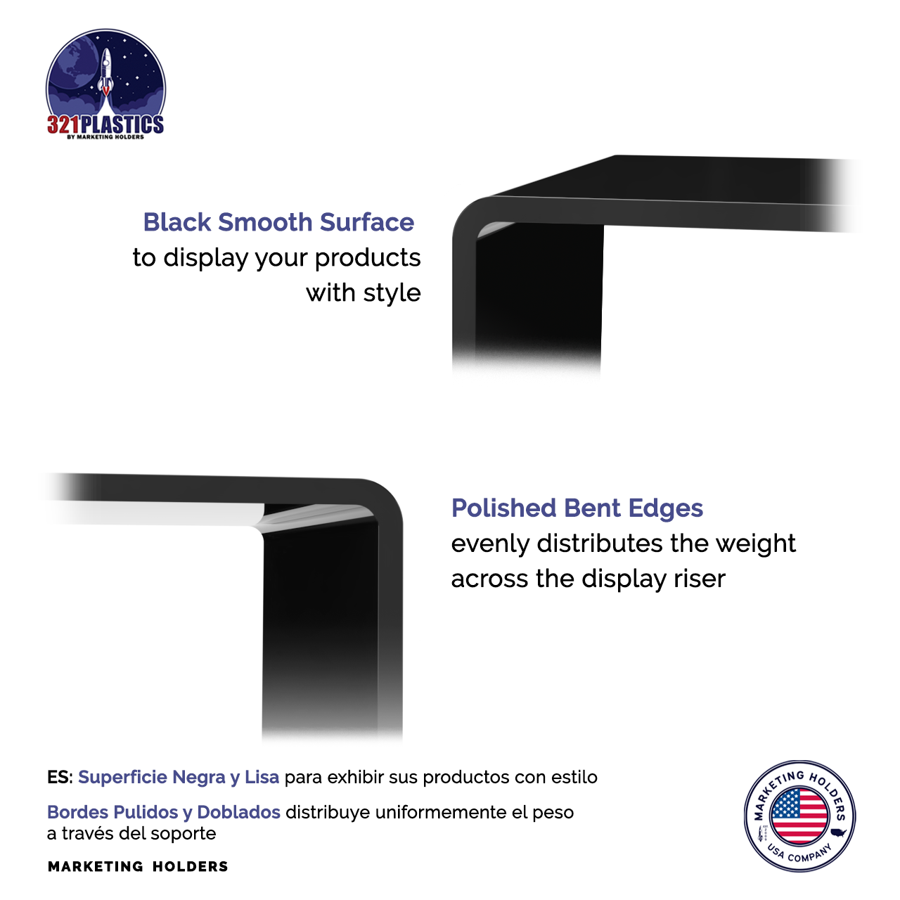 11" x 4.5" Riser Display Showcase Stand Acrylic Platform