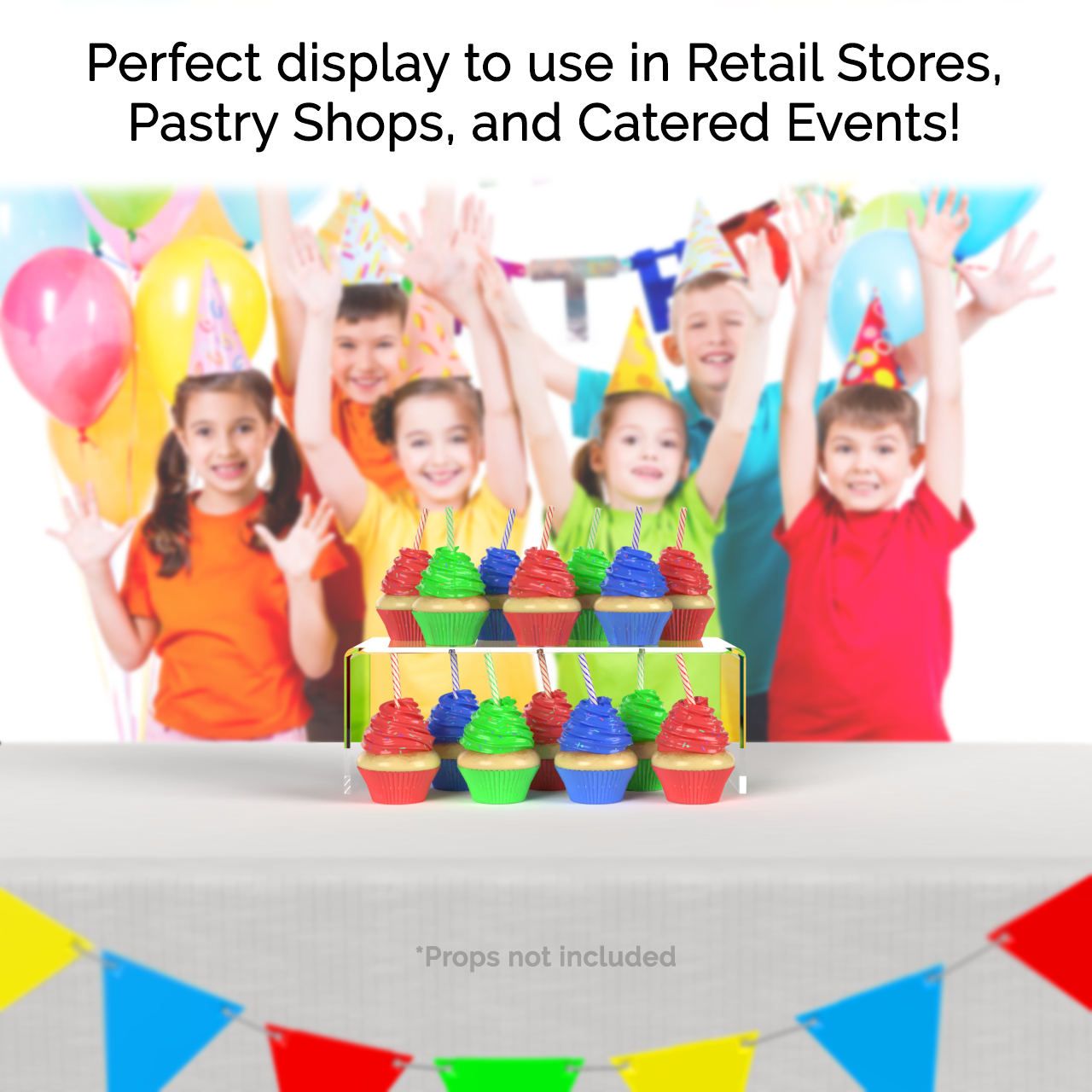 11" x 4.5" Riser Display Showcase Stand Acrylic Platform