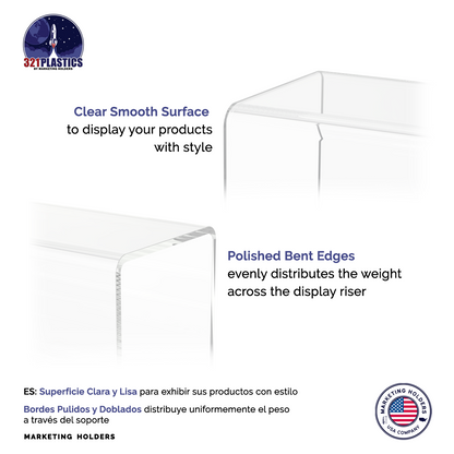 Merchandise Showcase Display 2 Tier Stair Platform Riser Stand
