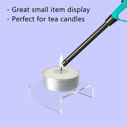 Clear Acrylic Display Riser 3" Square Showcase Retail Stand