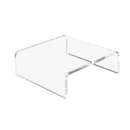 Clear Acrylic Display Riser 3" Square Showcase Retail Stand