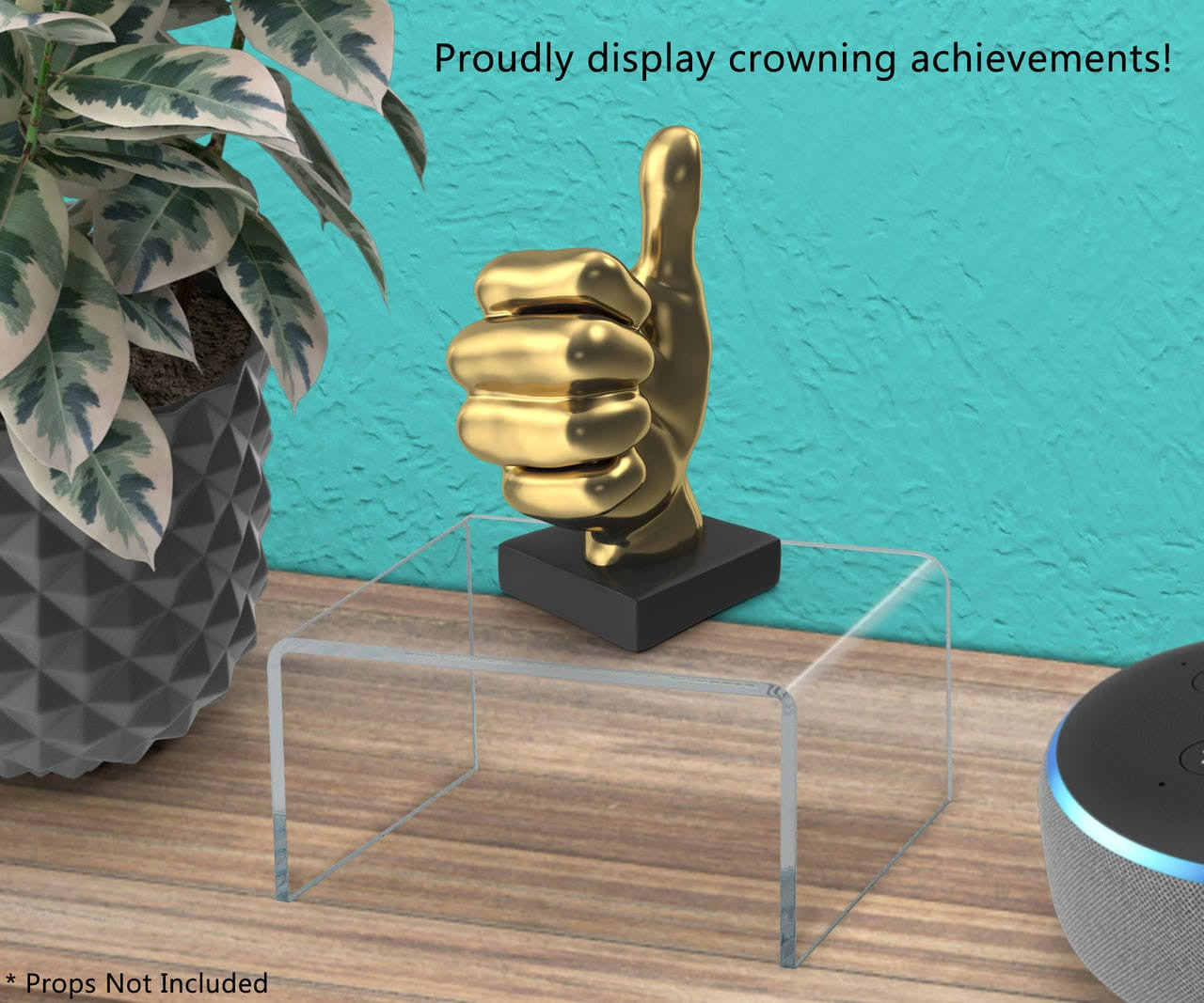 Clear Acrylic Display Riser 4" Retail Showcase Stand