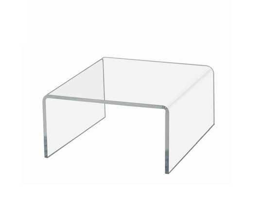 Clear Acrylic Display Riser 4" Square Retail Showcase Stand