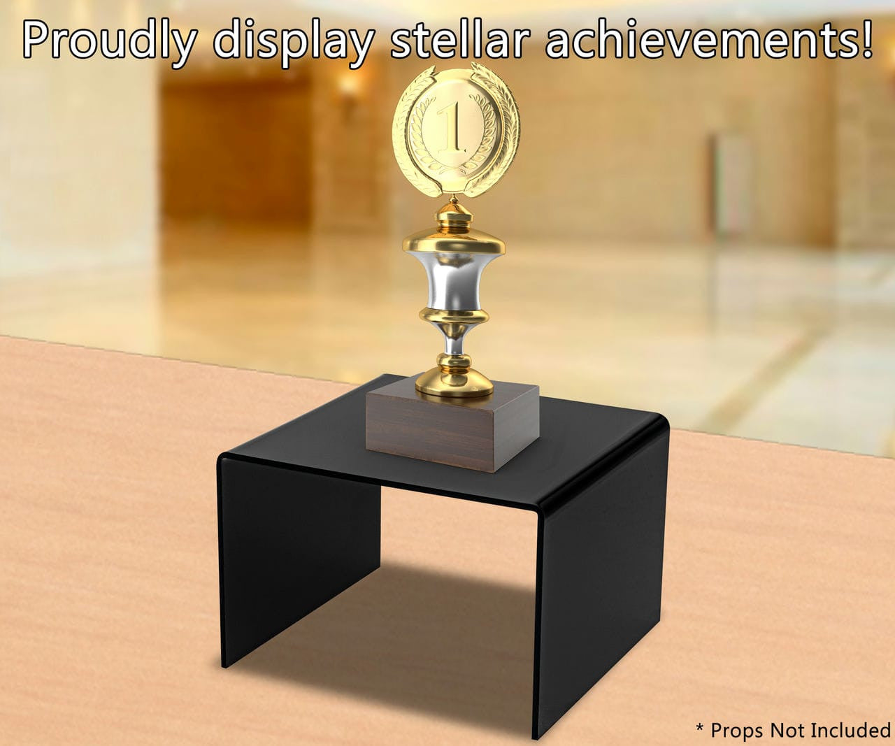 Acrylic Display Riser 6" x 4" Showcase Retail Stand