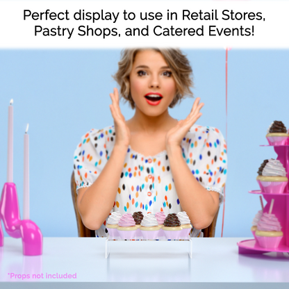 9.25" x 4.5" Riser Display Merchandise Stand Acrylic Retail