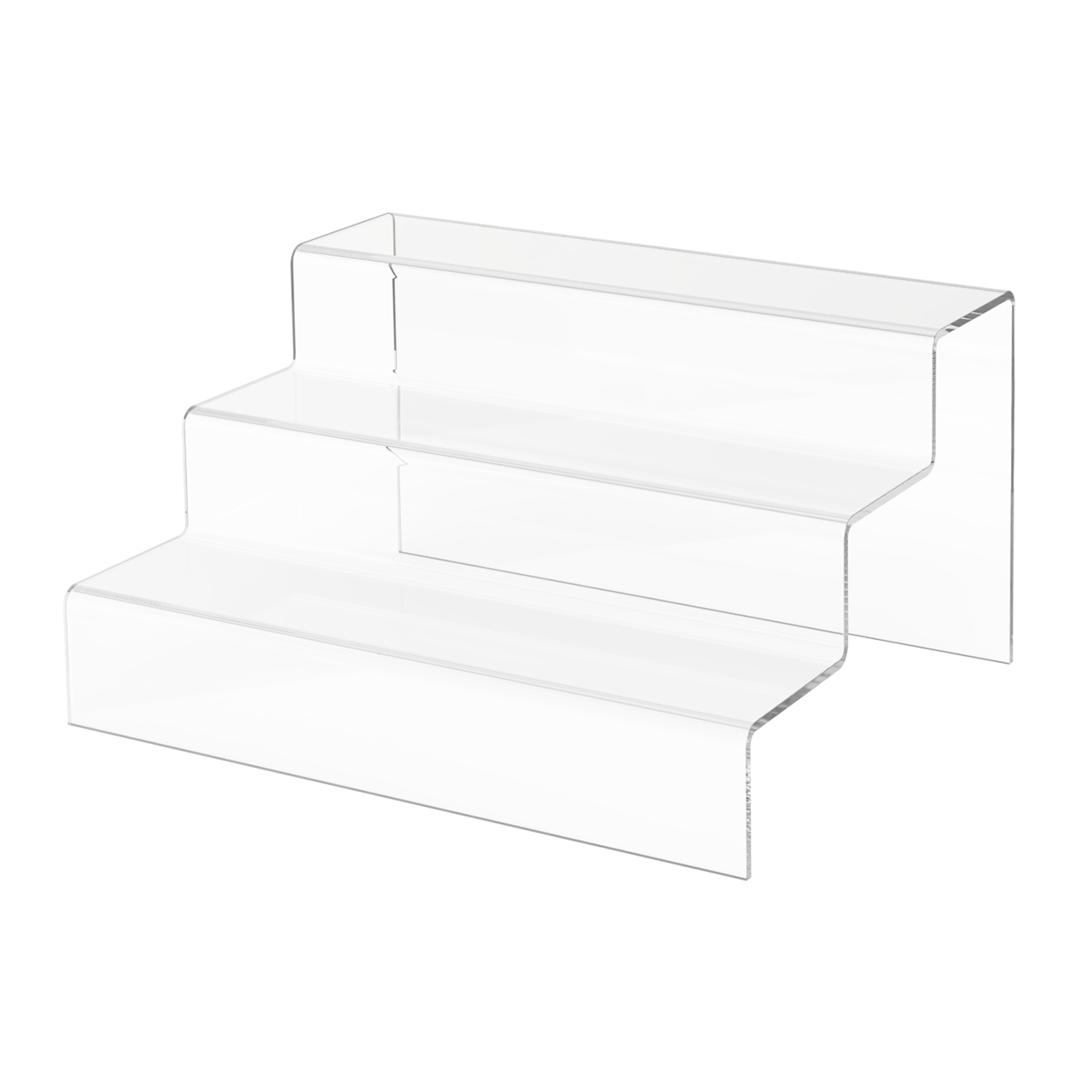 Display Rack Steps Three Step Stair Display Retail Showcase Riser Platform – 321 Plastics