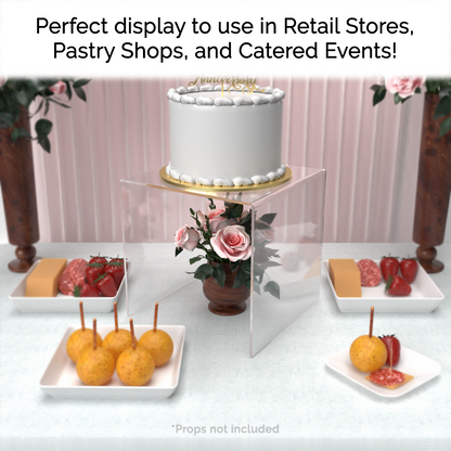 10" x 10" Riser Display Stand Product Showcase Acrylic Pedestal