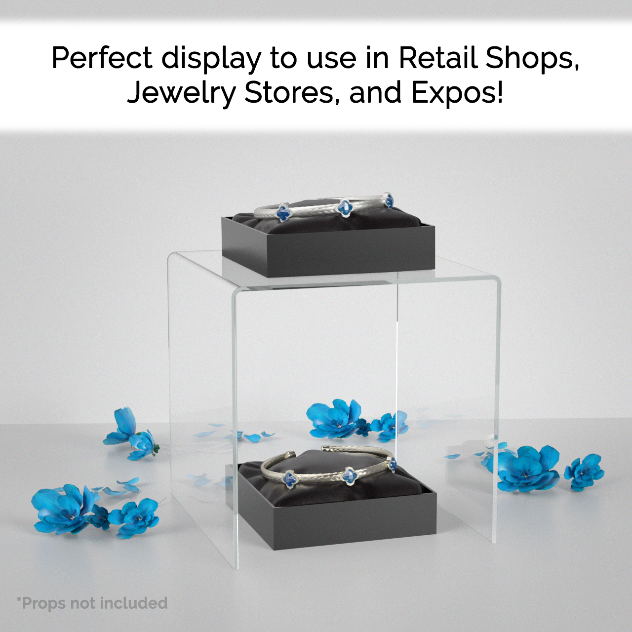 7" Square Riser Display Stand Product Showcase Acrylic Pedestal