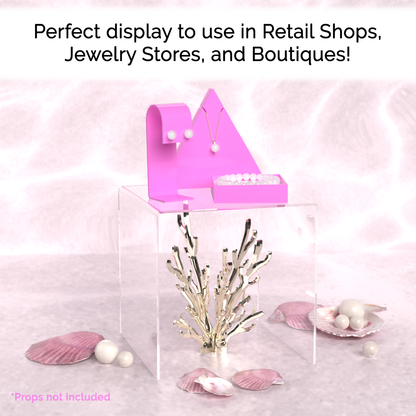 8" Square Riser Retail Showcase Display Platform Acrylic Table