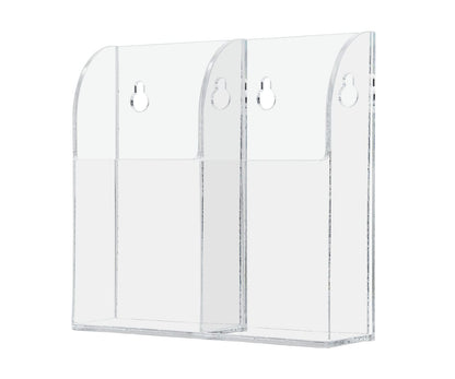 Remote Control Organizer Two Compartment Wall Mount Holder