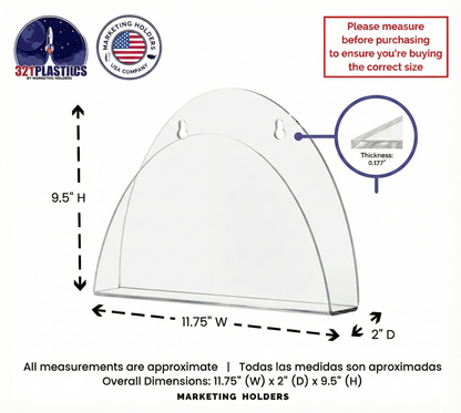 Medical Chart Holder Wall Mount Literature Record Documents Rack