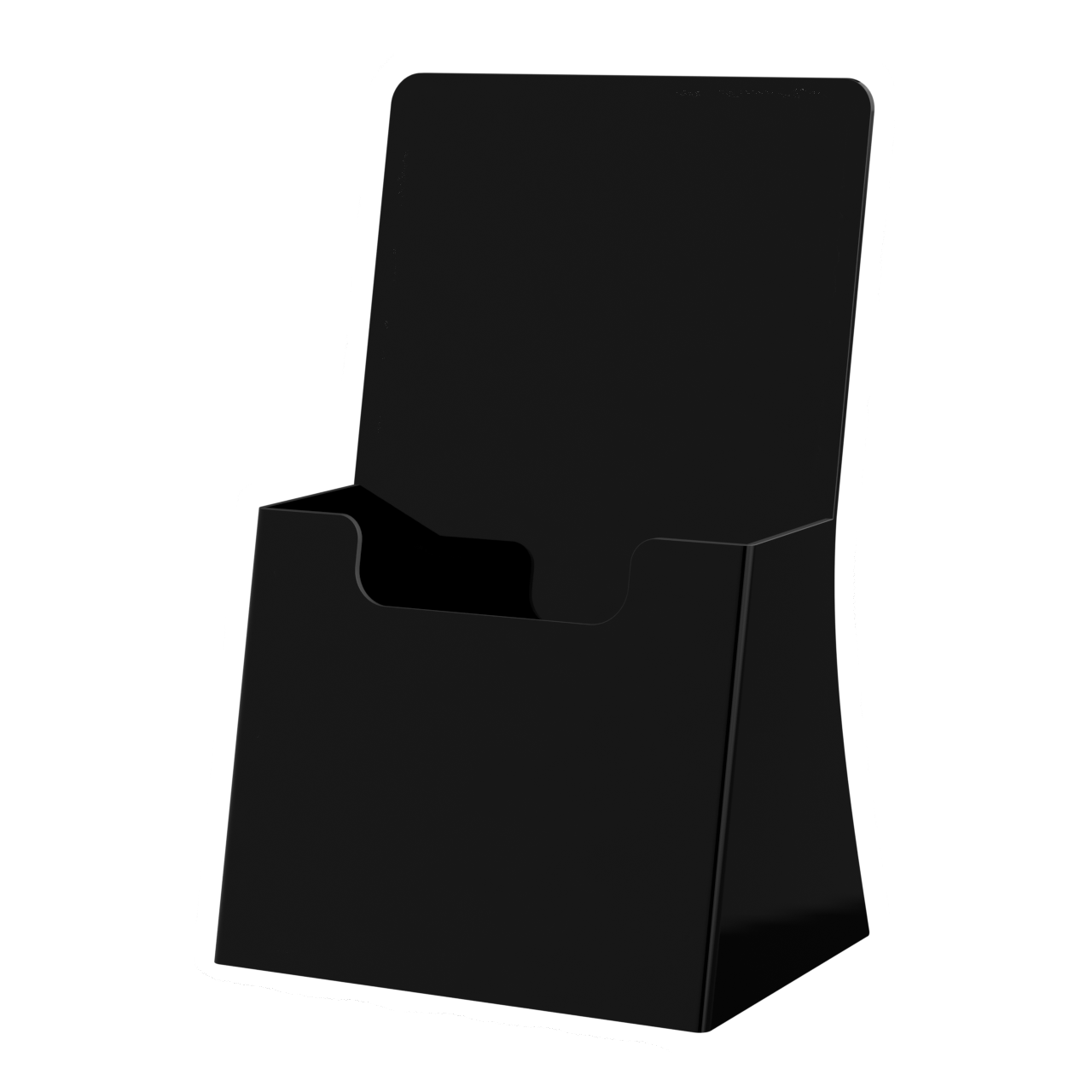4.25"W Trifold Brochure Holder Freestanding Slant Back Display