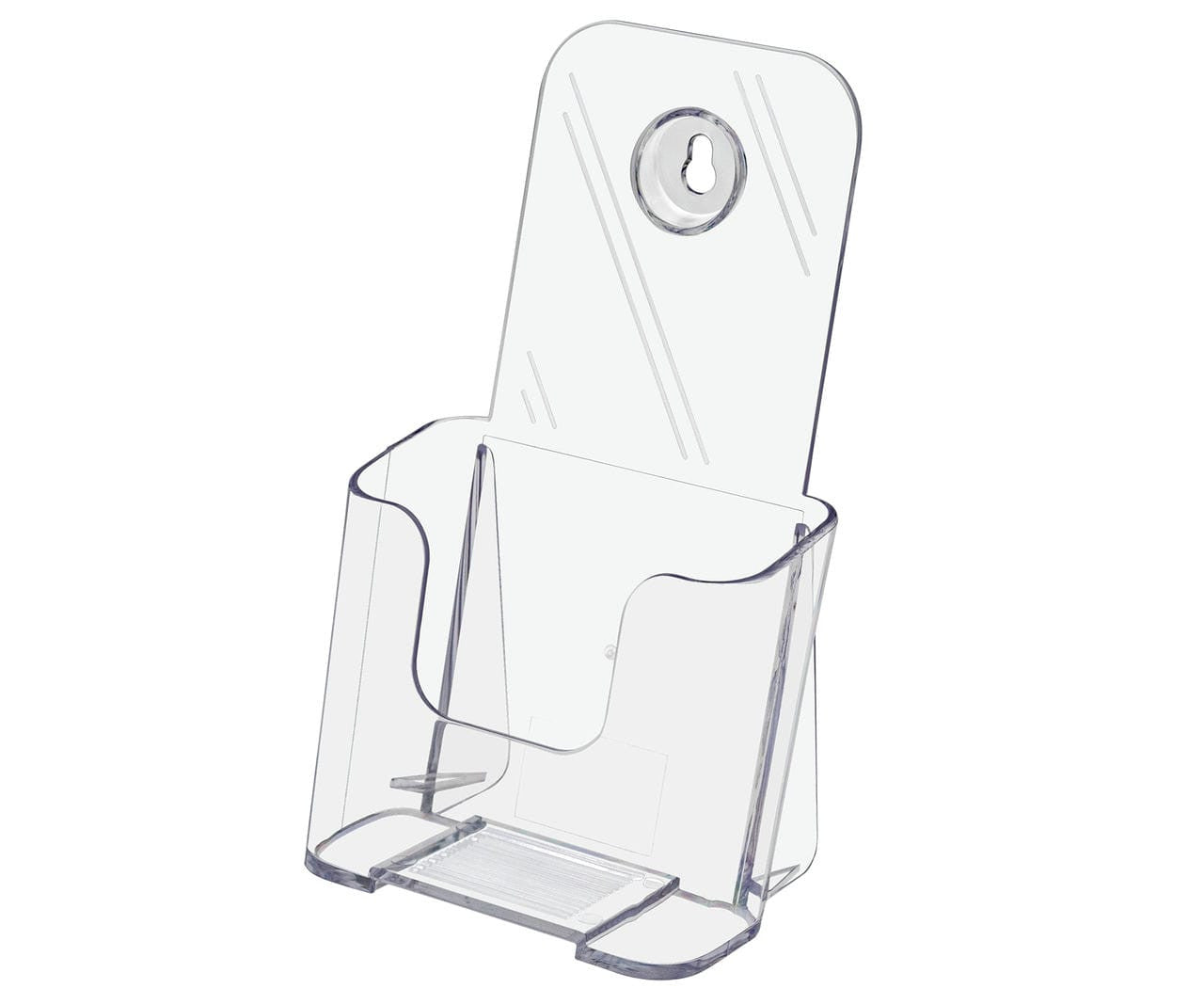 4"W Takeout Menu Display Trifold Brochure Holder Slant Back