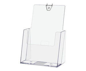 Pegboard 5.5"W Bifold Brochure Holder with Slanted Back