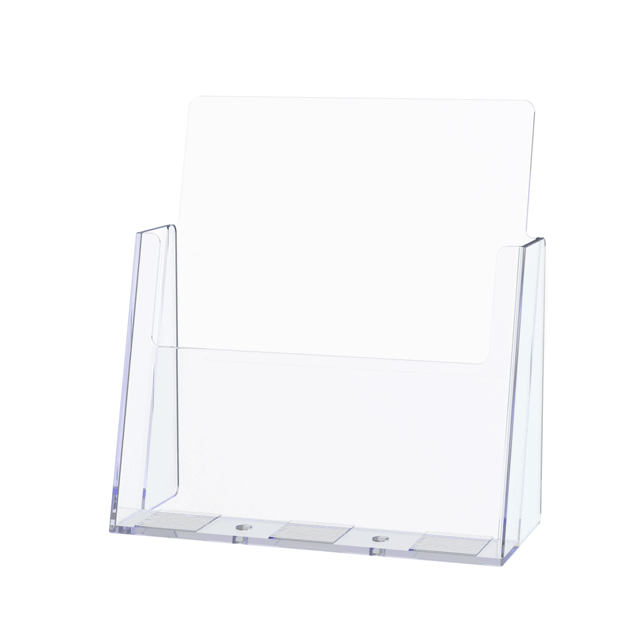 8.5"W Flyer Display Stand Slanted Countertop Ad Holder