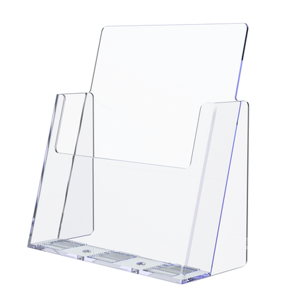 8.5"W Flyer Display Stand Slanted Countertop Ad Holder