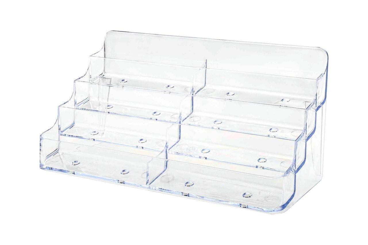 8 Pocket Business Gift Card Holder Tiered Display