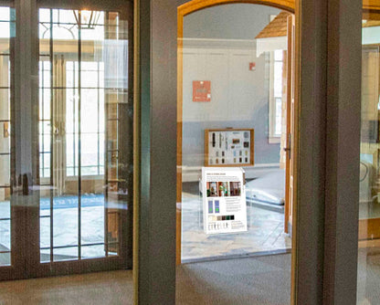 Suction Cup 4"W Vertical Postcard Holder Window Mount Display