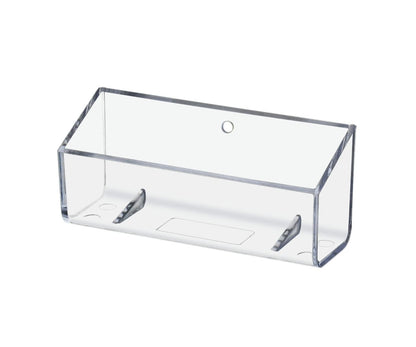 Business Card Holder Trough Style Clear Wall Mount Extra Capacity