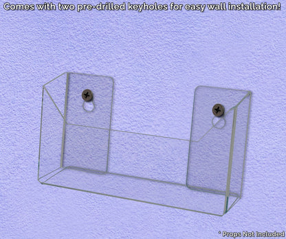 7.5"W Oversized Postcard Rack Open Back Brochure Display Holder