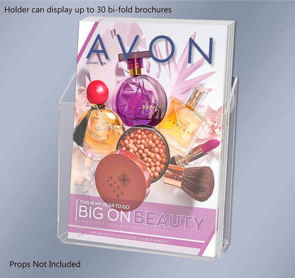 Suction Cup 5.5"W Bifold Brochure Holder Window Mount