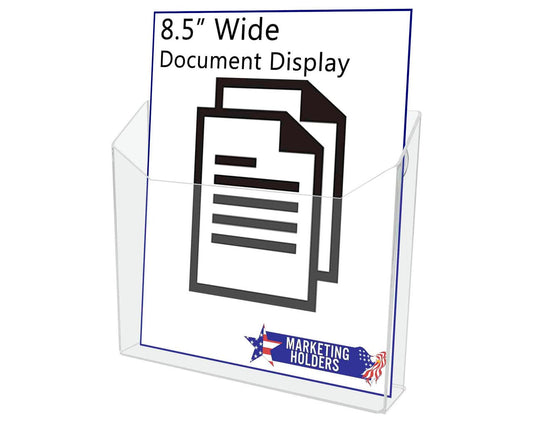 Suction Cup 8.5"W Flyer Holder Window Mount Organizer