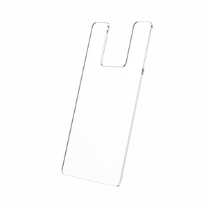 3.5"W x 7"H Brochure Shield Clear Stops Literature From Folding