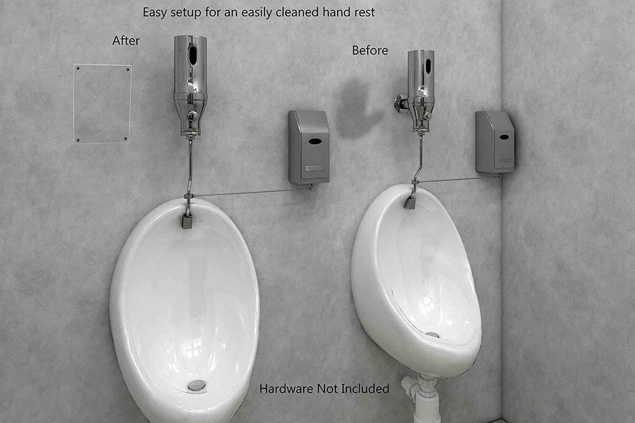 7" x 20" Wall Shield Sanitary Protection Guard with 4 Holes