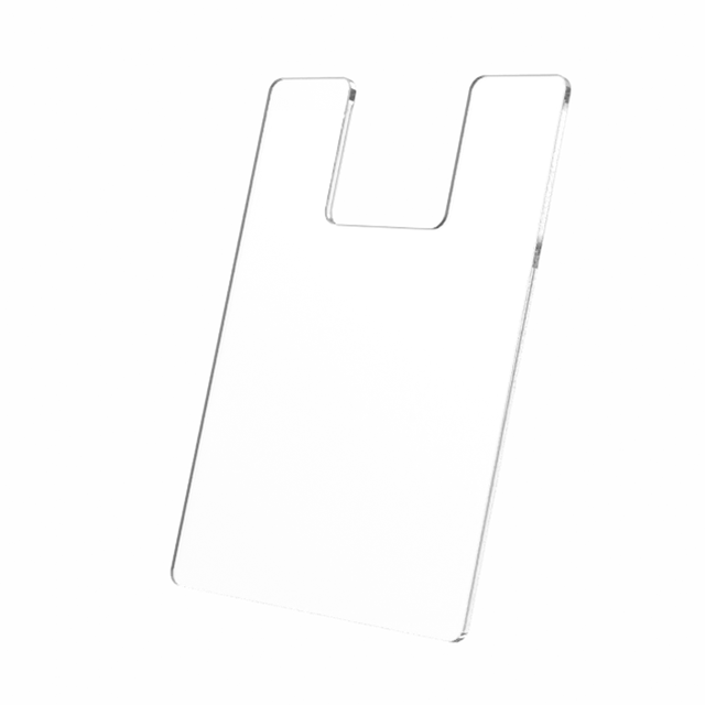 5"W x 7"H Brochure Shield Clear Stops Literature From Folding