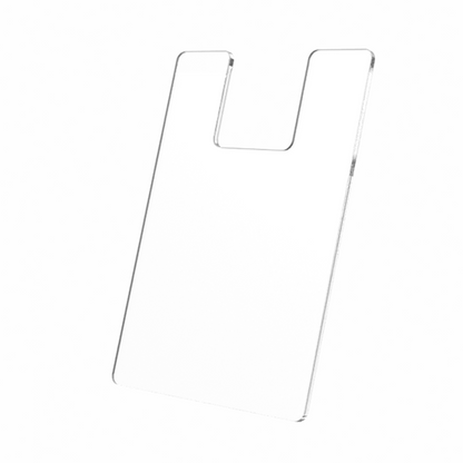 5"W x 7"H Brochure Shield Clear Stops Literature From Folding