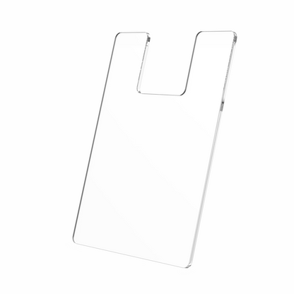 5"W x 7"H Brochure Shield Clear Stops Literature From Folding