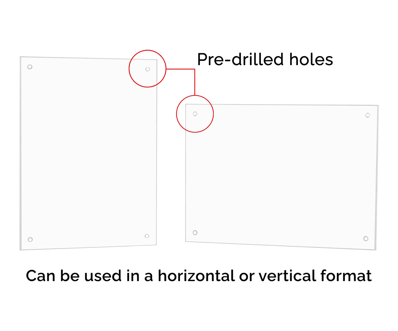 5" x 7" Wall Shield Sanitary Protection Guard with 4 Holes