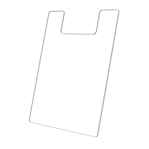 8"W x 10"H Brochure Shield Clear Stops Literature From Folding