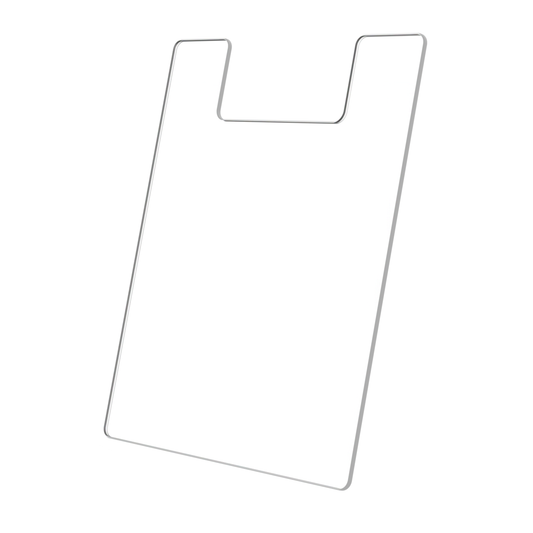 8"W x 9"H Clear Literature Shield Stops Handouts From Folding