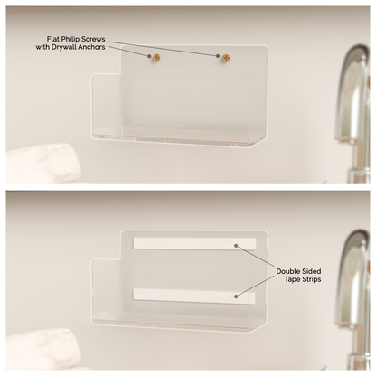 Clear Acrylic Small Floating Shelf
