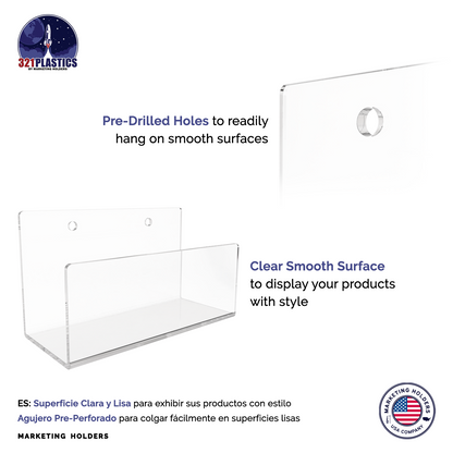 Clear Acrylic Small Floating Shelf