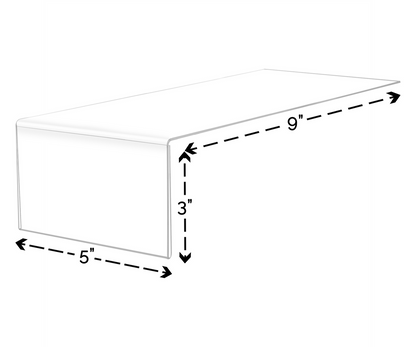 5"W x 3"H Product Info Sign Holder Library Shelf Label Display