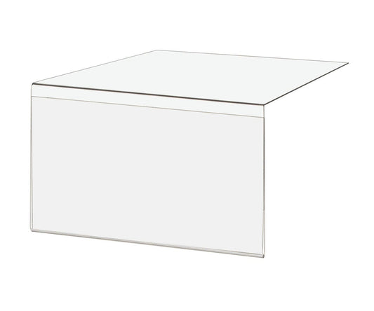 6"W x 4"H Grocery Store Shelf Label Display Price Tag Sign Holder