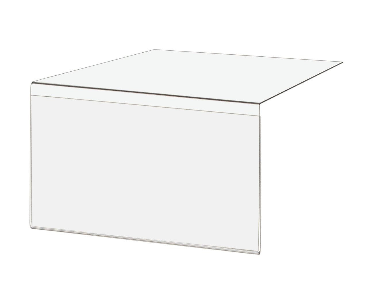 6"W x 3.75"H Grocery Store Shelf Label Display Price Tag Sign Holder