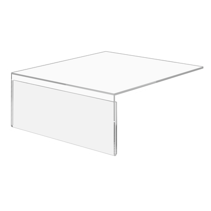 8"W x 3"H Shelf Sign Holder for Retail and Shoe Stores