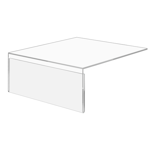 8"W x 3"H Shelf Sign Holder for Retail and Shoe Stores