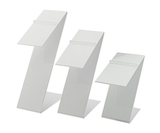 Shoe Footwear Display Z Stands with Heel Stop with 3 Pieces